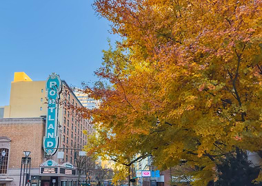 Portland Theater in Autumn