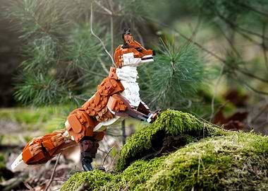 Lego Fox in Forest