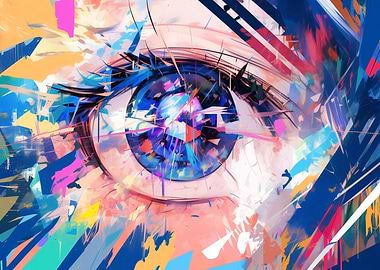 Abstract Eye Art