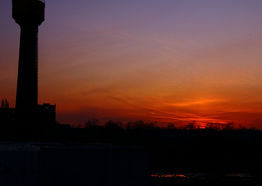 Water Tower Sunset
