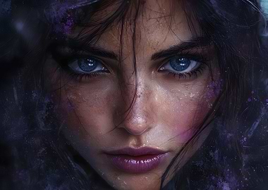 Woman with Blue Eyes