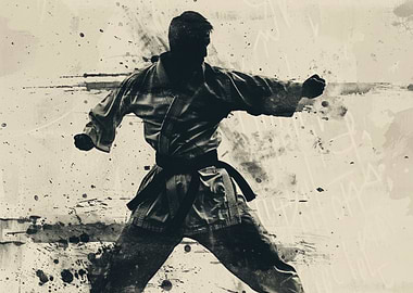 Martial Arts Silhouette