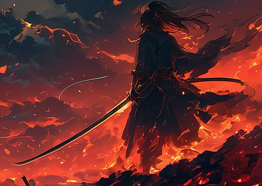 Samurai in Flames