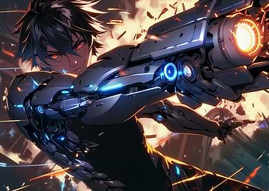 Cyborg Anime Character