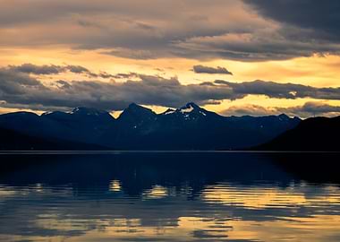 Mountain Lake Sunset