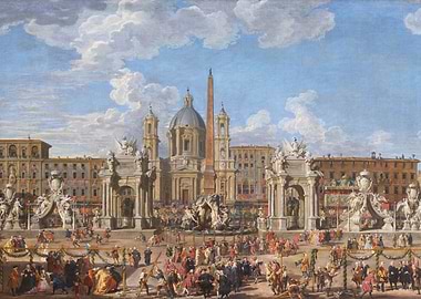 Roman Square Painting