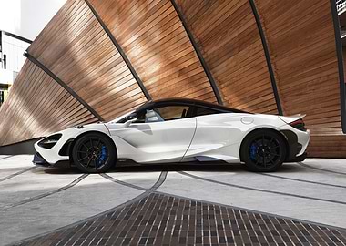 White McLaren 765LT