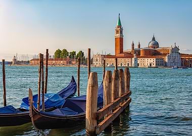 Gondolas in Venice
