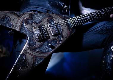 Powerwolf Ornate Electric Guitar
