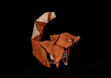 Origami Red Panda