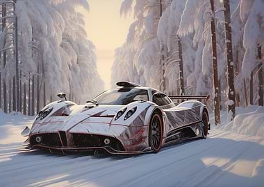 Pagani Huayra in winter