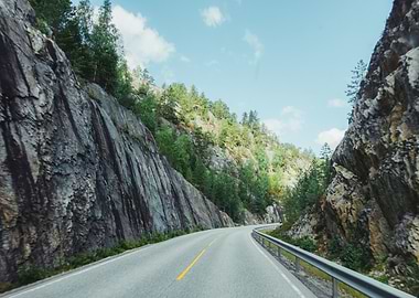 Mountain Road in Norway OU