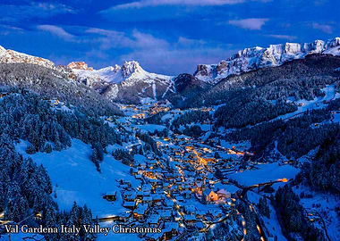 Val Gardena Italy Valley Christmas