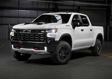 White Chevrolet Silverado Pickup Truck