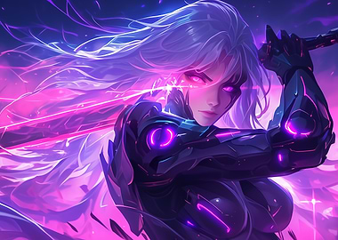 Cyberpunk Female Warrior