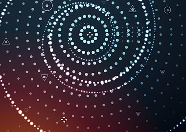 Abstract Dotted Spiral