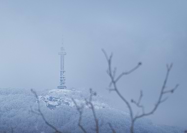 Winter Veiled TV Tower