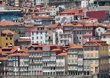 Colorful facades in Porto Old Town