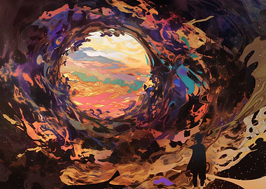 Abstract Portal Painting