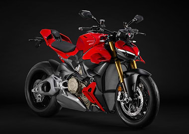 Red Ducati Streetfighter V4