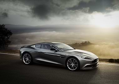 Aston Martin Vantage on a Winding Road