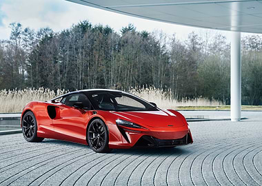 Red McLaren Sports Car