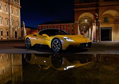 Yellow Maserati MC20