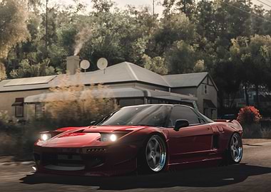 Red Honda NSX Sports Car