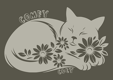 Comfy Cozy Cat Sleeping