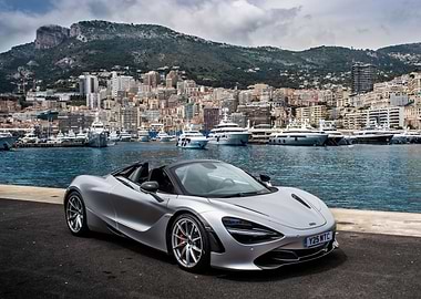 Silver McLaren 720S Spider
