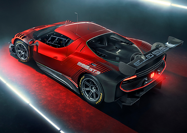 Ferrari 296 GT3 Race Car