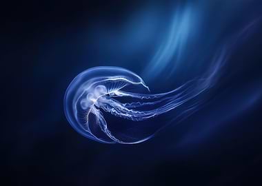 Jellyfish in Blue
