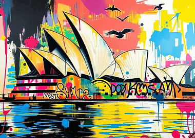 Sydney Opera House Graffiti Art