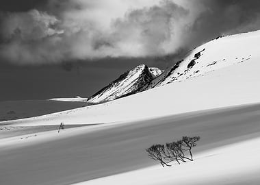 Snowy Mountain Landscape