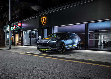 Lamborghini Urus Night Shot