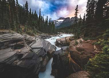 Mountain River Landscape