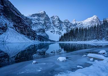 Snowy Mountain Lake