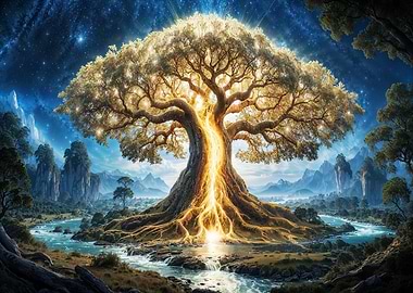 Glowing Tree of Life