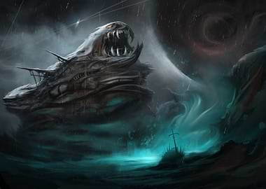 Monster Ship in Storm