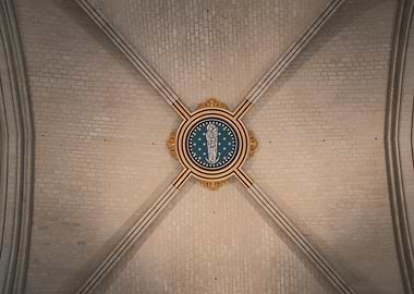 Keystone of Notre-dame de Paris.