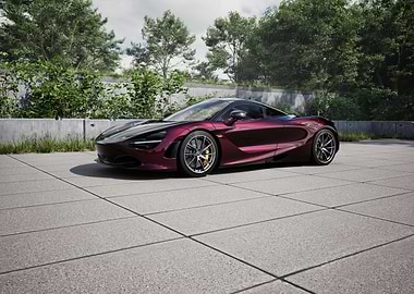 Burgundy McLaren 720S