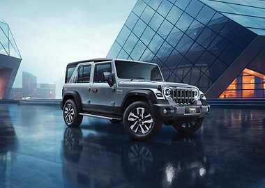 Thar SUV, Silver, Modern