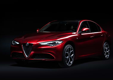 Red Alfa Romeo Giulia