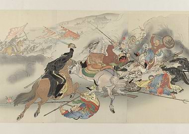 Samurai Battle Scene