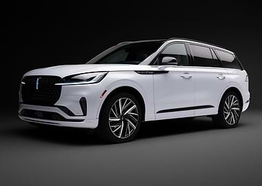White Lincoln Aviator SUV
