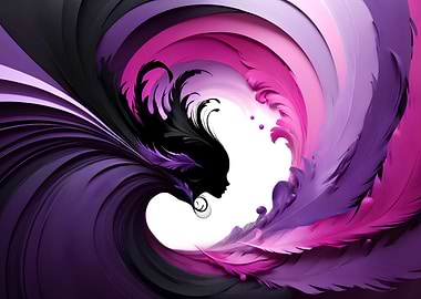 Abstract Woman Silhouette