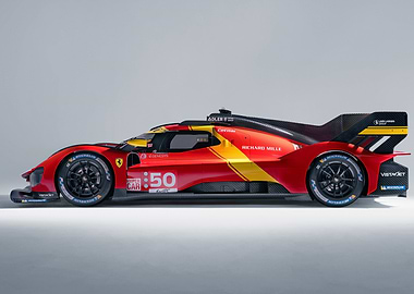 Ferrari Hypercar Race Car