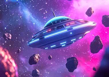 UFO in Space