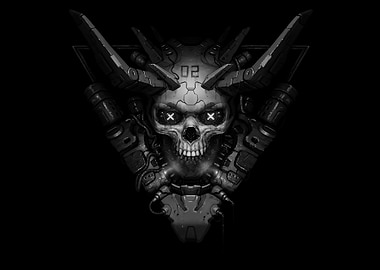 Cyberpunk Skull