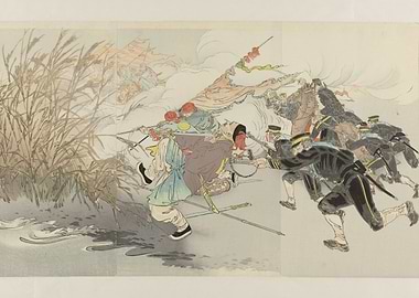 Japanese War Scene Print